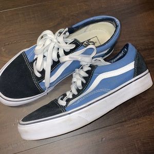 Black and blue vans womens 7.5